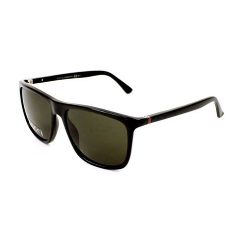 gucci gg 1132 s d28nr|Gucci GG 1132/S D28NR (Shiny Black with Black lenses).